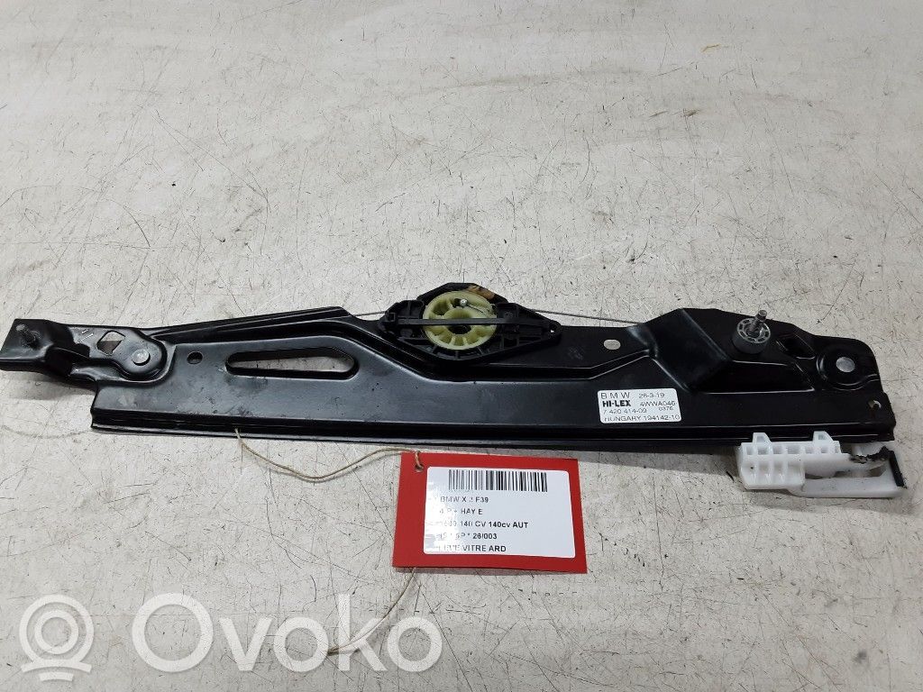 BMW X2 F39 Rear door manual window regulator 