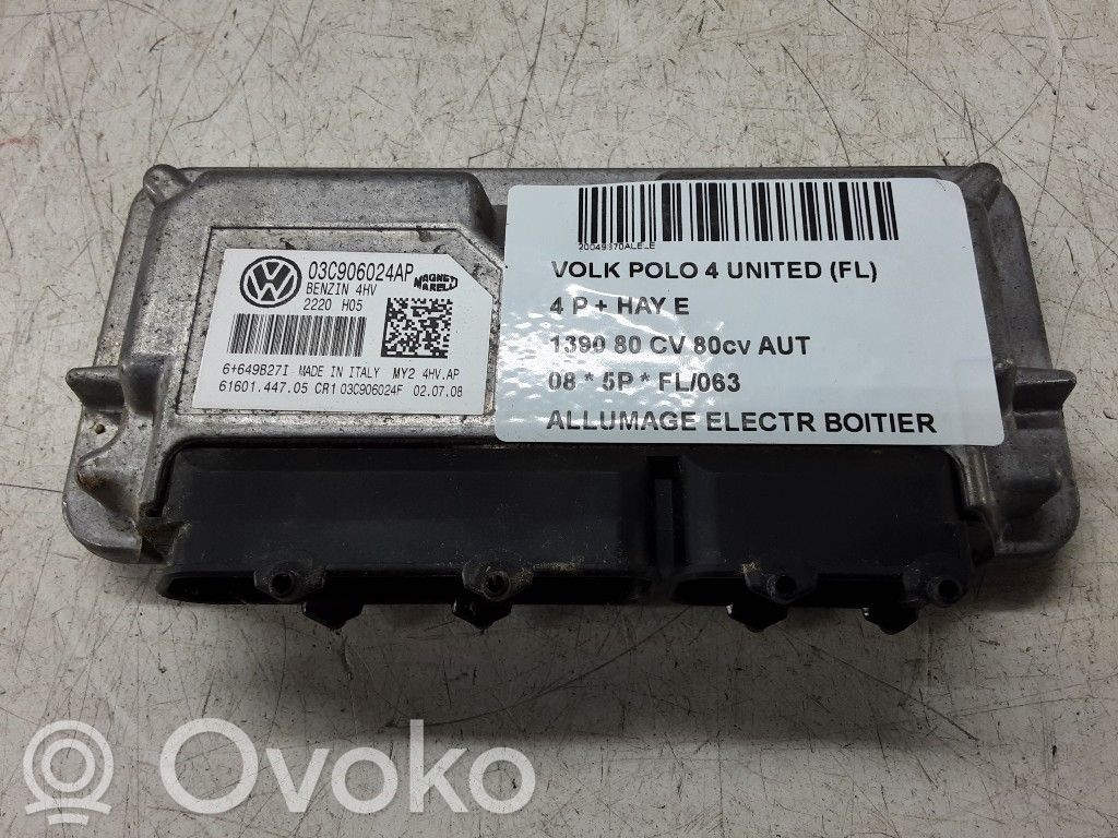 Ignition amplifier control unit   03C906024AP,03C906024AP