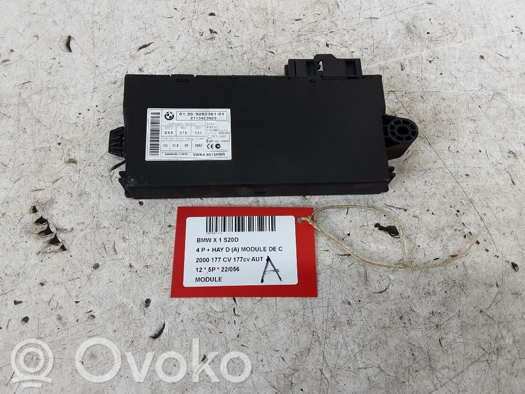 BMW X1 E84 Citu veidu vadības bloki / moduļi 