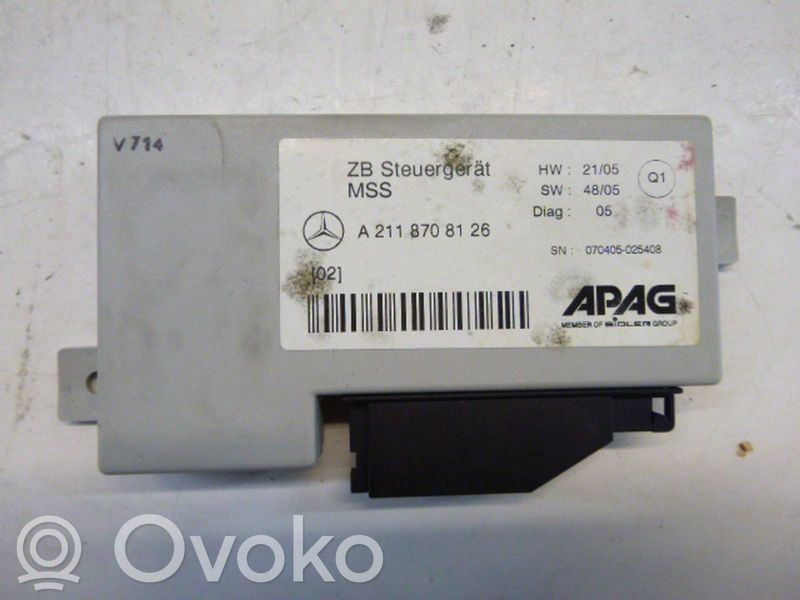 Sonstige Steuergeräte / Module   A2118708126,A2118708126