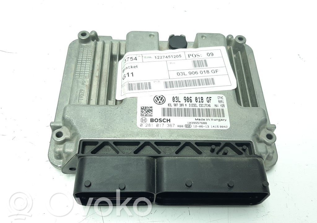 Engine control unit/module   03L906018GF,0281017367