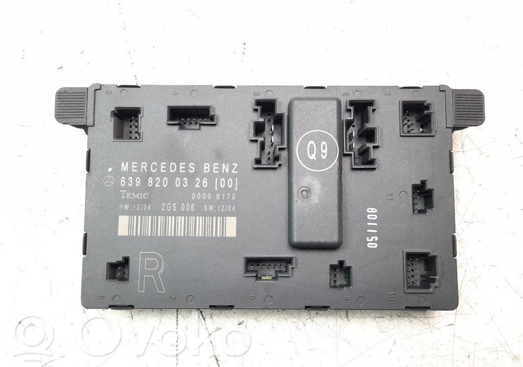 Mercedes-Benz Vito Viano W639 Unidad de control de puerta 