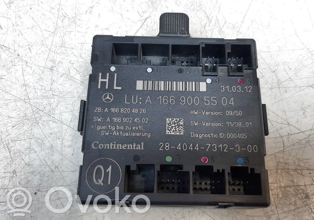Mercedes-Benz ML W166 Module confort 