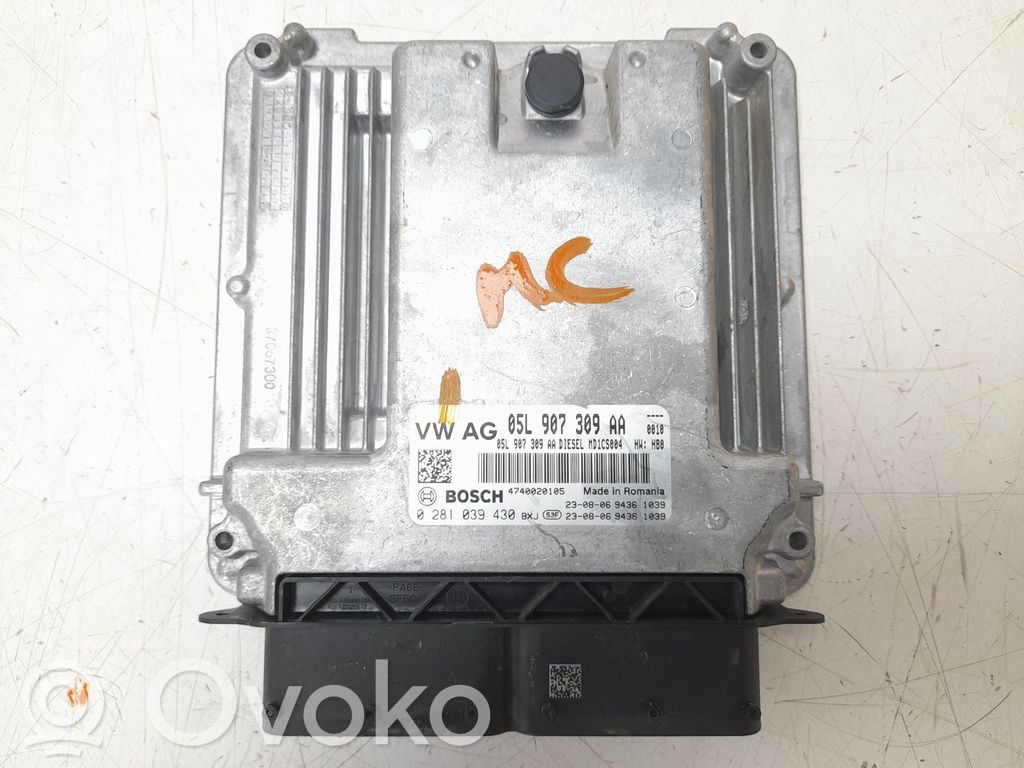 Engine control unit/module   05L907309AA,0281039430