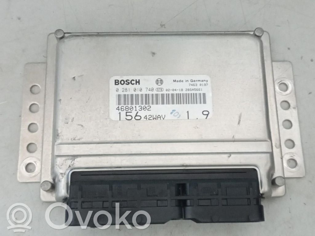 Engine control unit/module   46801302,0281010740,46801302