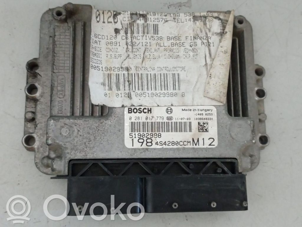 Fiat Bravo Engine control unit/module 
