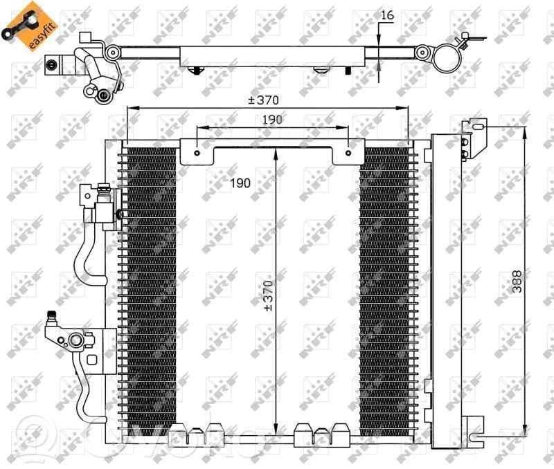 Opel Astra G Radiador de refrigeración del A/C (condensador) 
