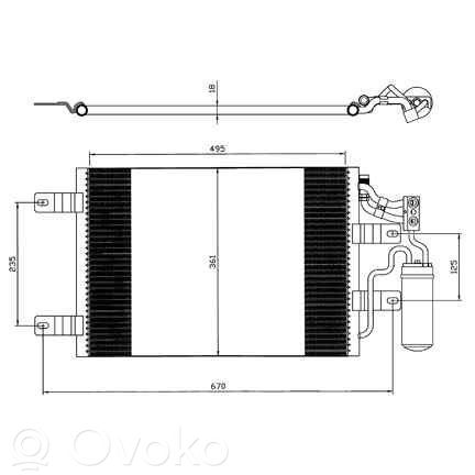 Opel Meriva A Radiator răcire A/C (condensor) 
