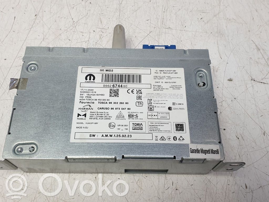 Peugeot 208 II Moduł / Sterownik dziku audio HiFi 
