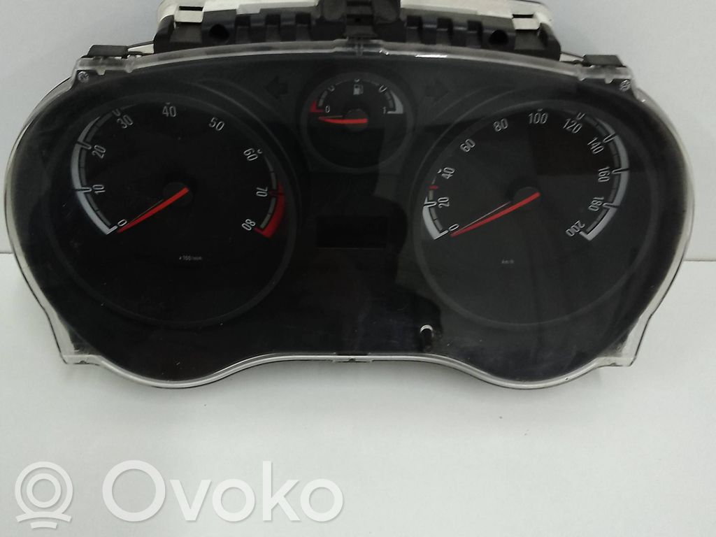 Opel Corsa D Geschwindigkeitsmesser Cockpit 