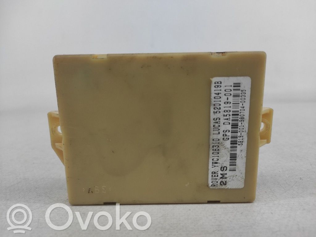 Moottorin ohjainlaite/moduuli   YWC106310,52010419B,DA5819001