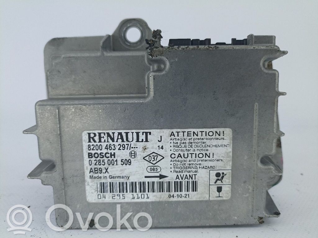 Engine control unit/module   8200463297,0285001509,CENTRALINAAIRBAG