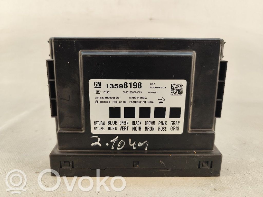 Engine control unit/module   13598198,F00HJ01336