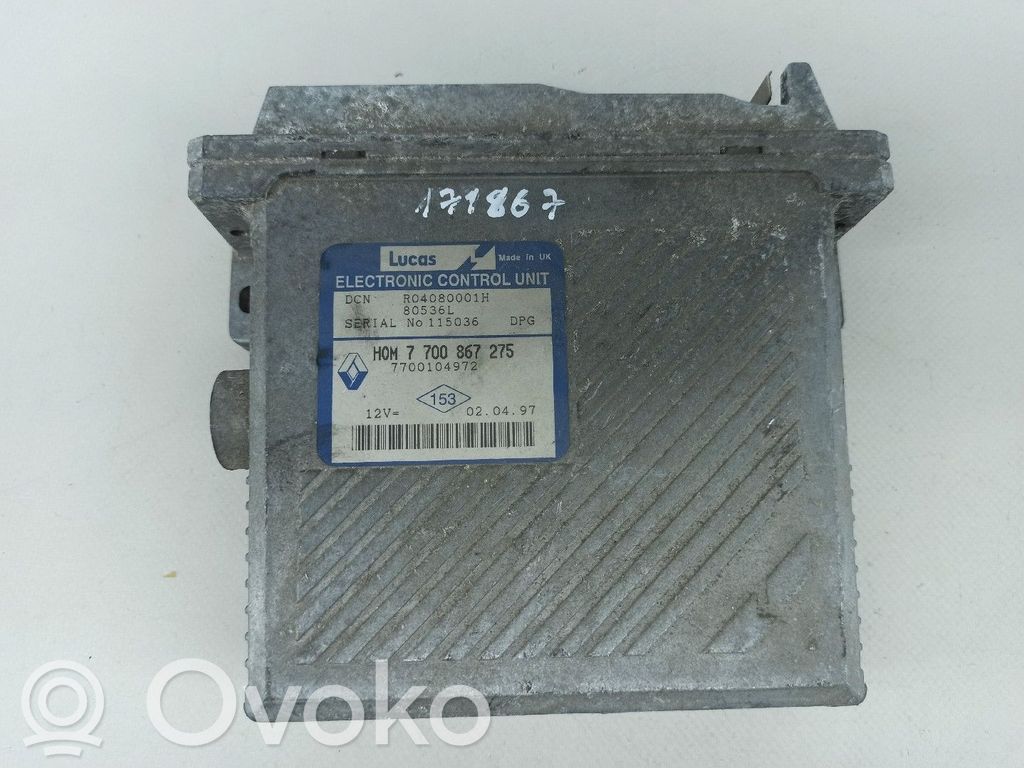 Engine control unit/module   7700867275,7700104972