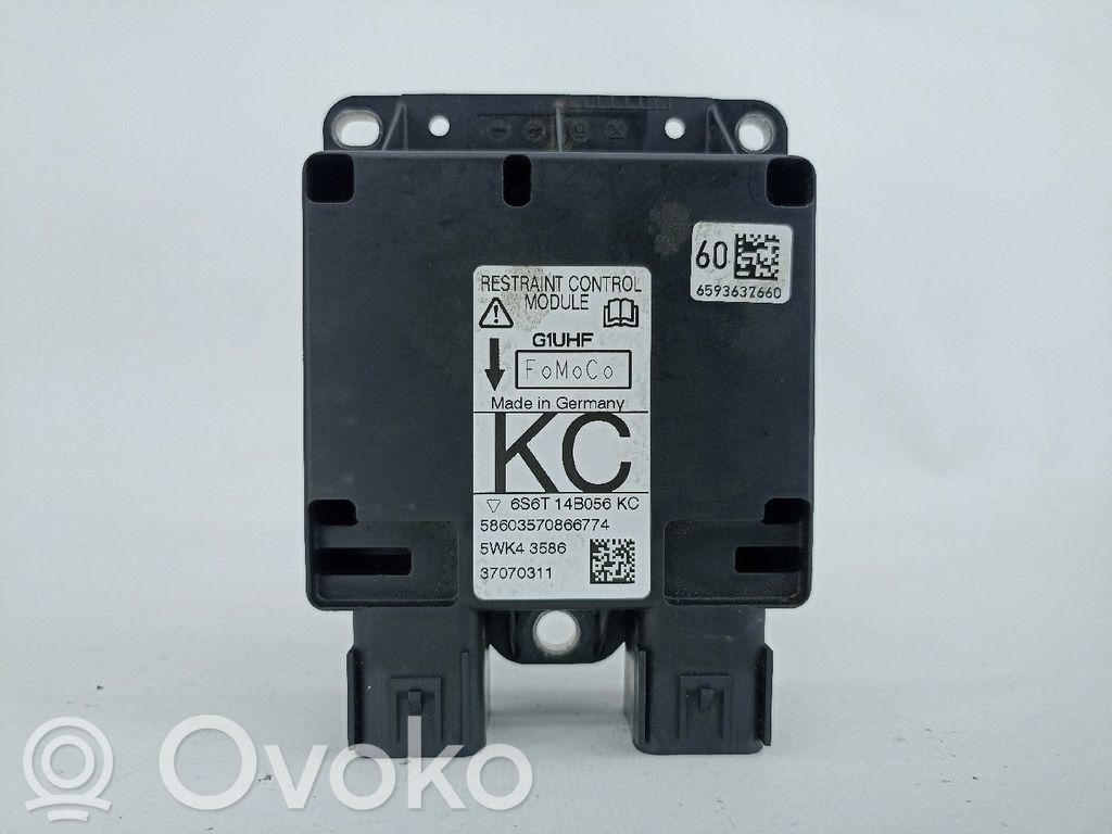 Unidad de control/módulo del Airbag   6S6T14B056KC,5WK43586