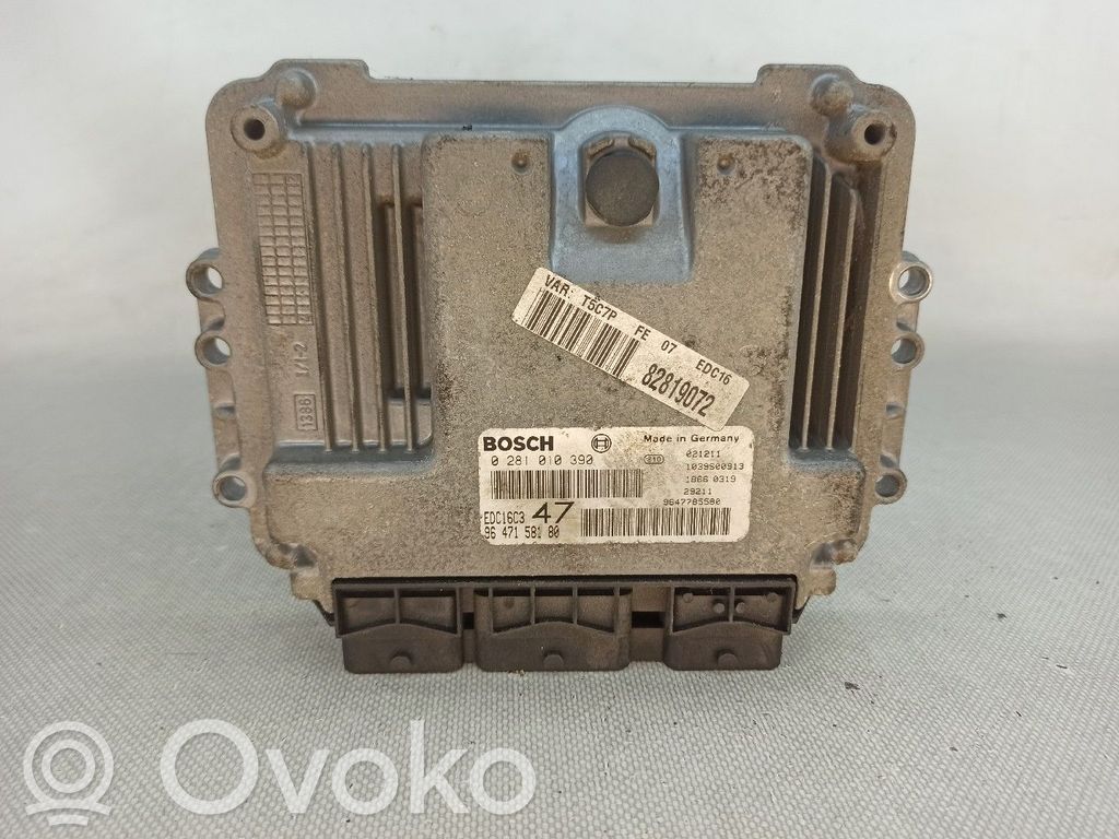 Moottorin ohjainlaite/moduuli   0281010390,9647158180