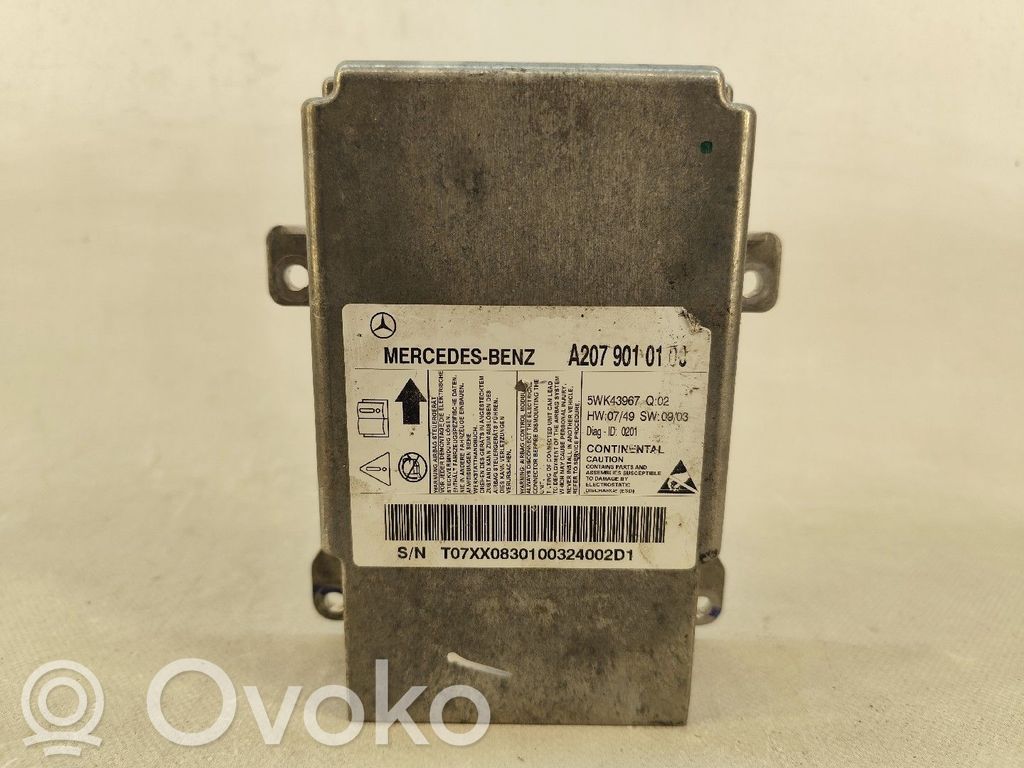 Mercedes-Benz CLK C207 A207 Unitate/modul de comandă airbaguri
