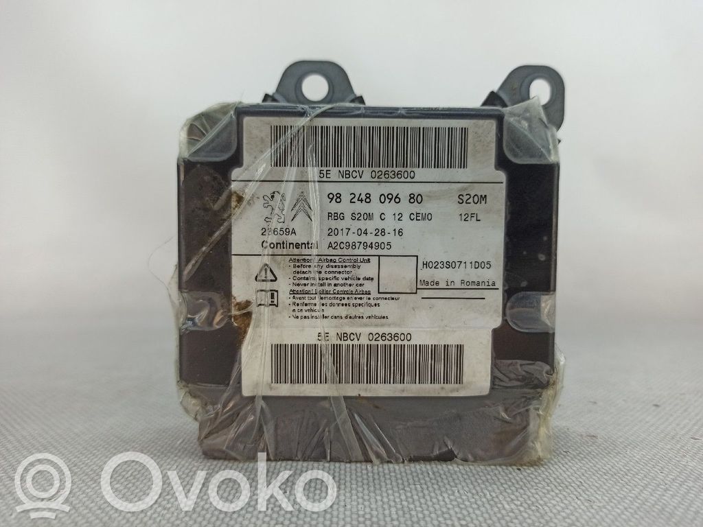 Citroen C3 Centralina/modulo airbag 