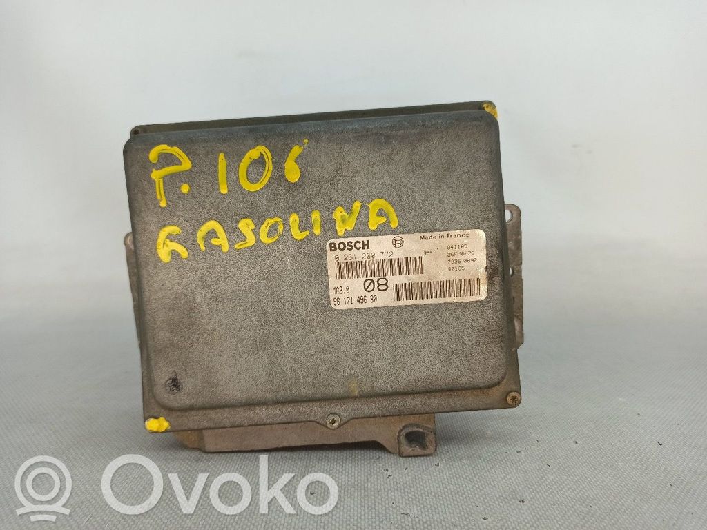 Unidad de control/módulo del motor   0261200772,9617149680