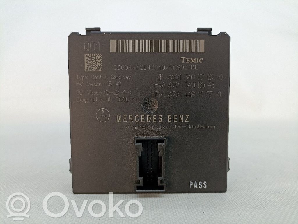 Mercedes-Benz S W221 Unidad de control/módulo del motor 