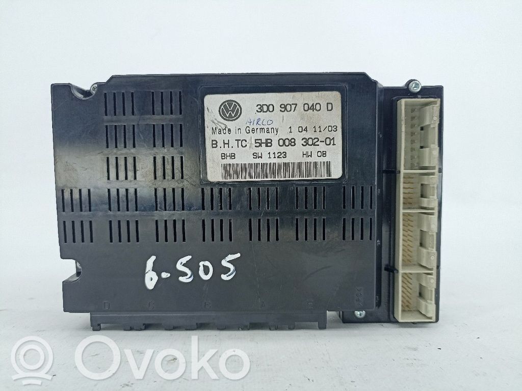 Unidad de control/módulo del motor   CLIMATRONIC,3D0907040D,5HB008302