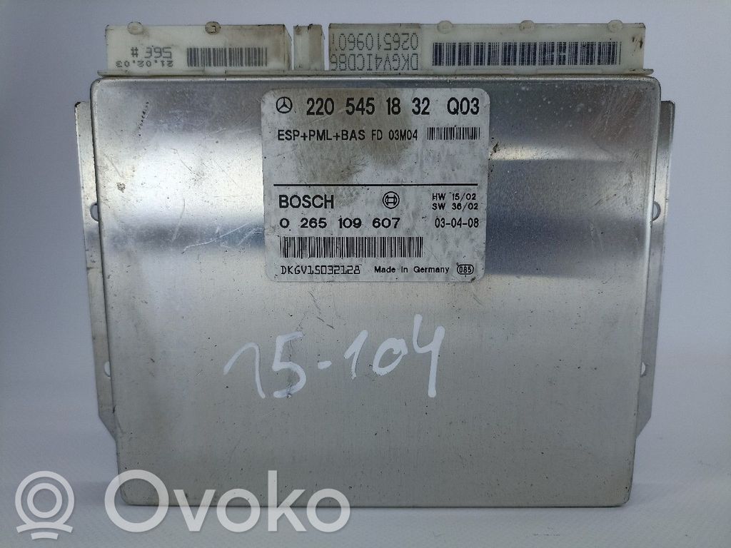 Alte unități/module de control   2205451832,0265109607