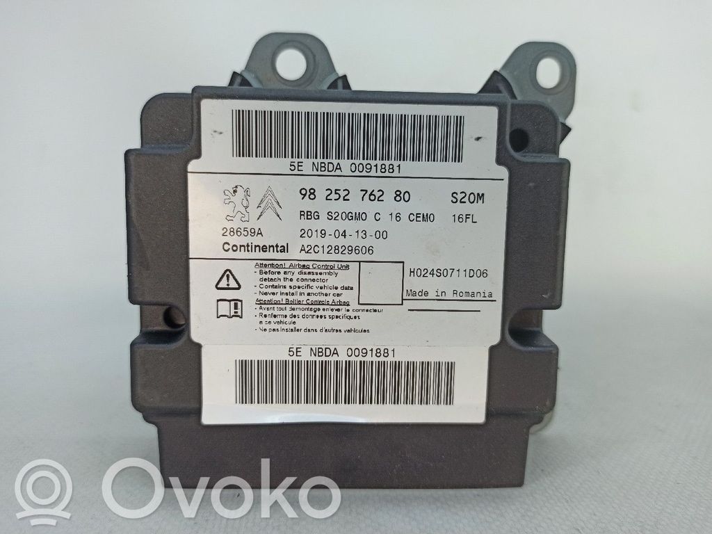 Opel Crossland X Centralina/modulo airbag 
