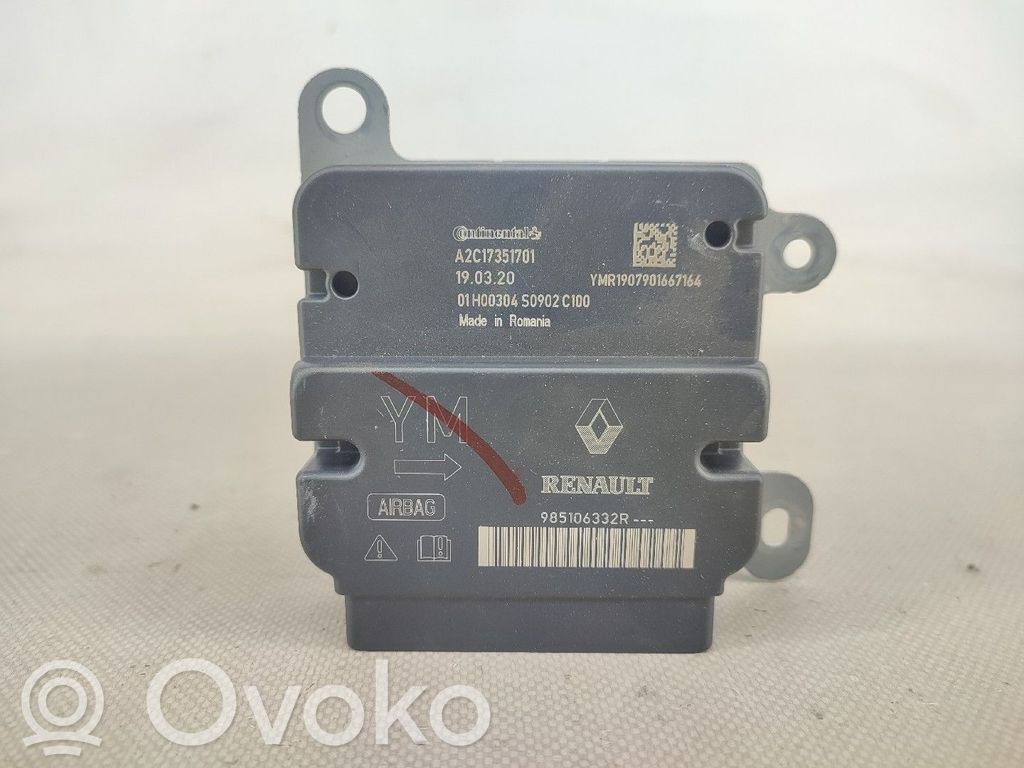 Airbag control unit/module   985106332R,A2C17351701