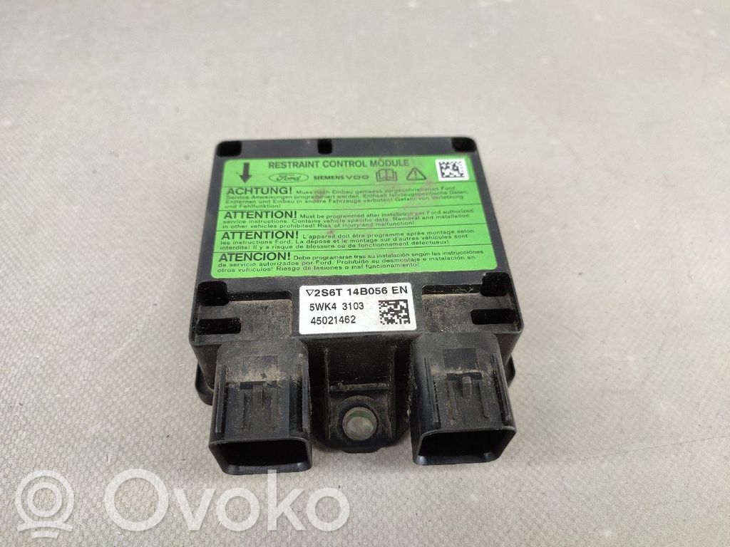 Module de contrôle airbag   2S6T14B056EN,5WK43103