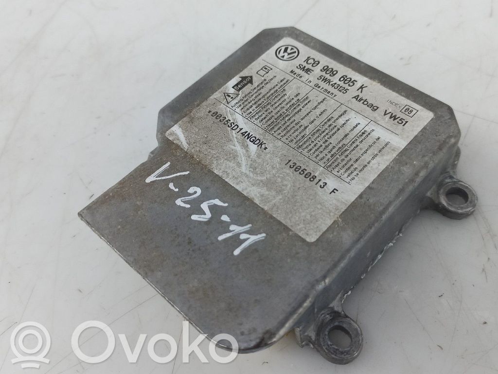Unidad de control/módulo del Airbag   1C0909605K,5WK43125