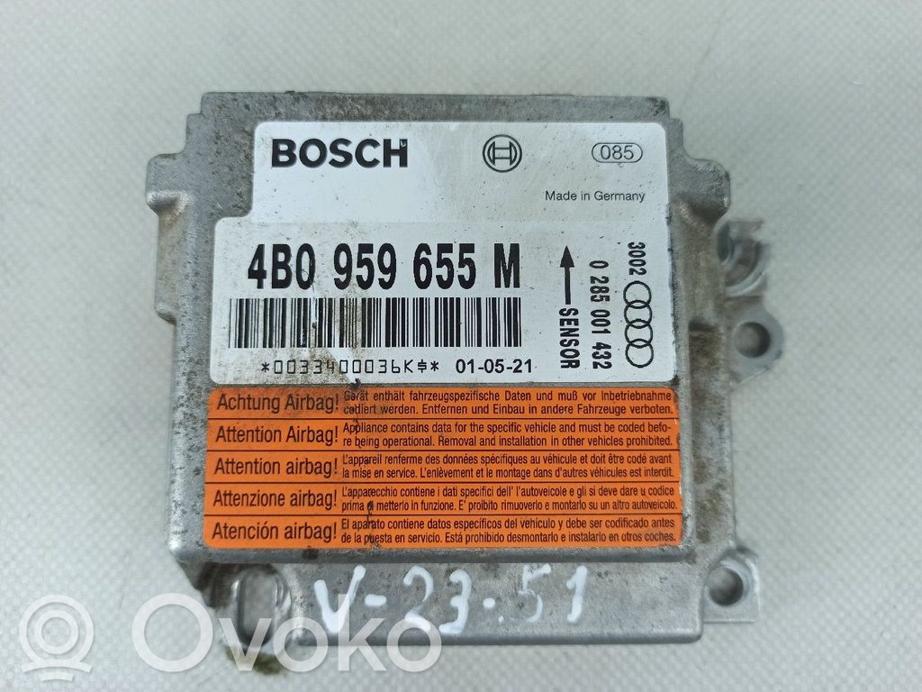 Unidad de control/módulo del Airbag   4B0959655M