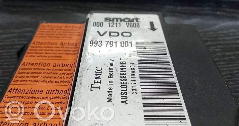 Airbag control unit/module   993791001,0001211V008