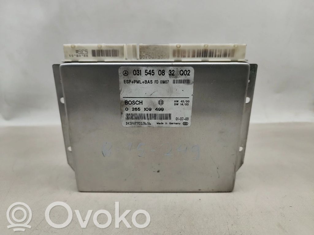 Unidad de control/módulo del motor   0315450832Q02,0265109499