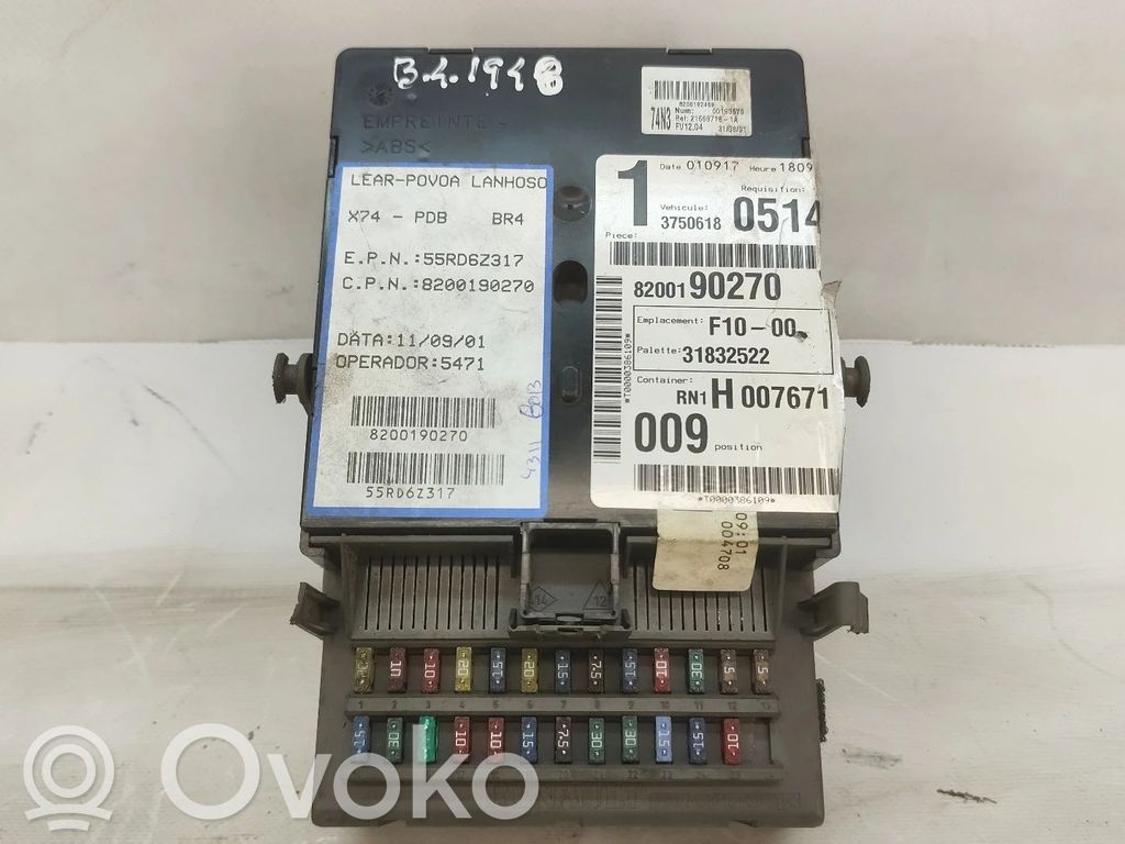 SAM control unit   8200190270,518095401,55RD6Z317,8200004201E,8200148809
