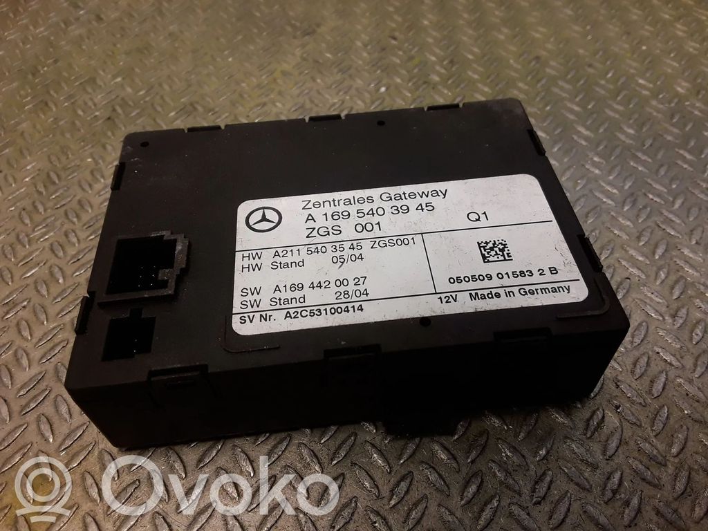 Mercedes-Benz A W169 Módulo de control Gateway 