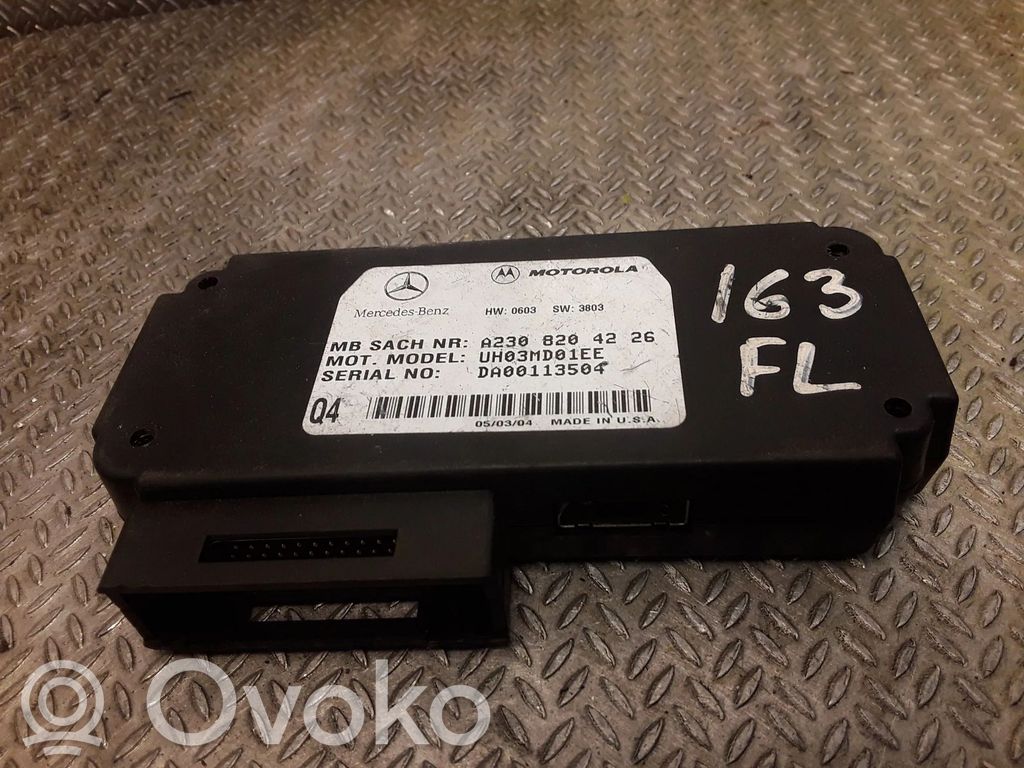 Mercedes-Benz ML W163 Unité de commande, module téléphone 