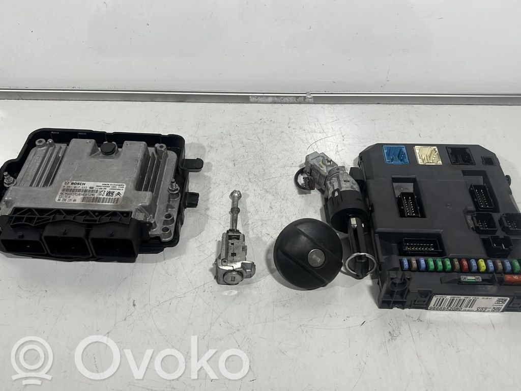 Citroen C3 Moottorinohjausyksikön sarja ja lukkosarja 