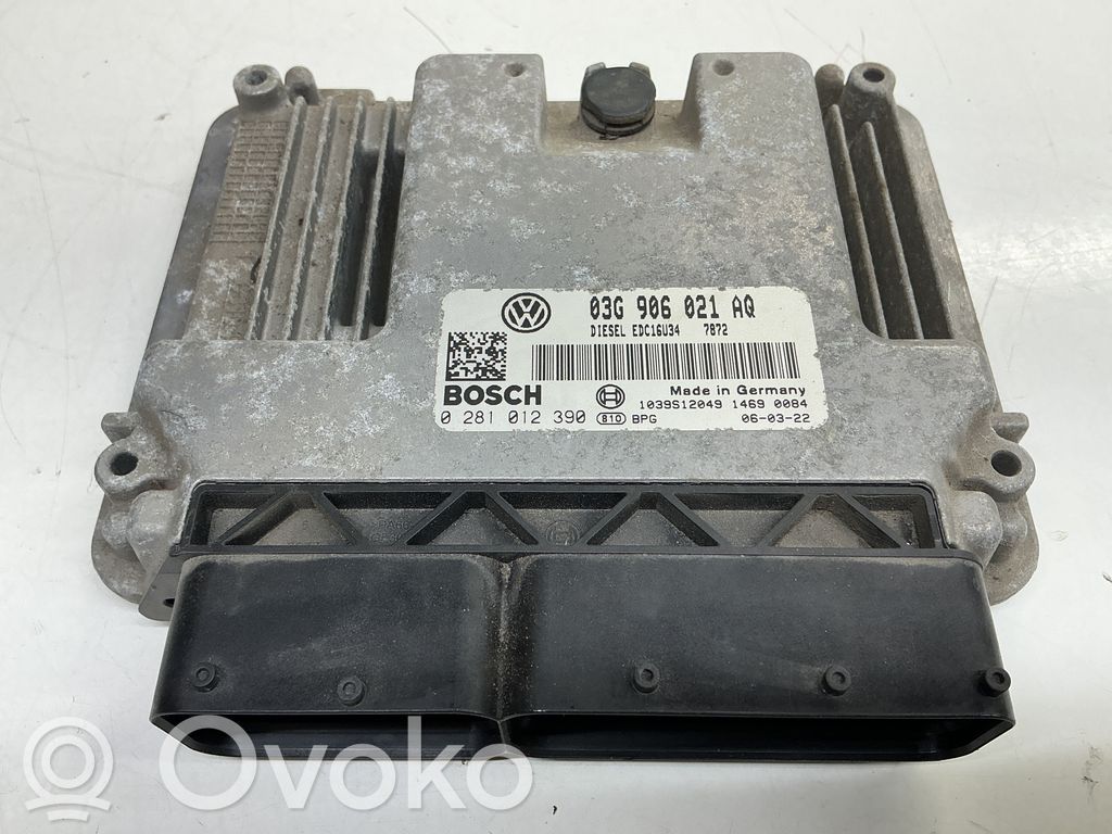 Engine control unit/module   03G906021AQ,0281012390,1039S12049