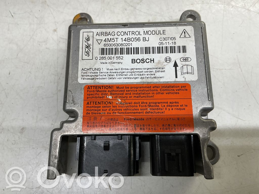 Airbag control unit/module   0285001552,4M5T14B056BJ