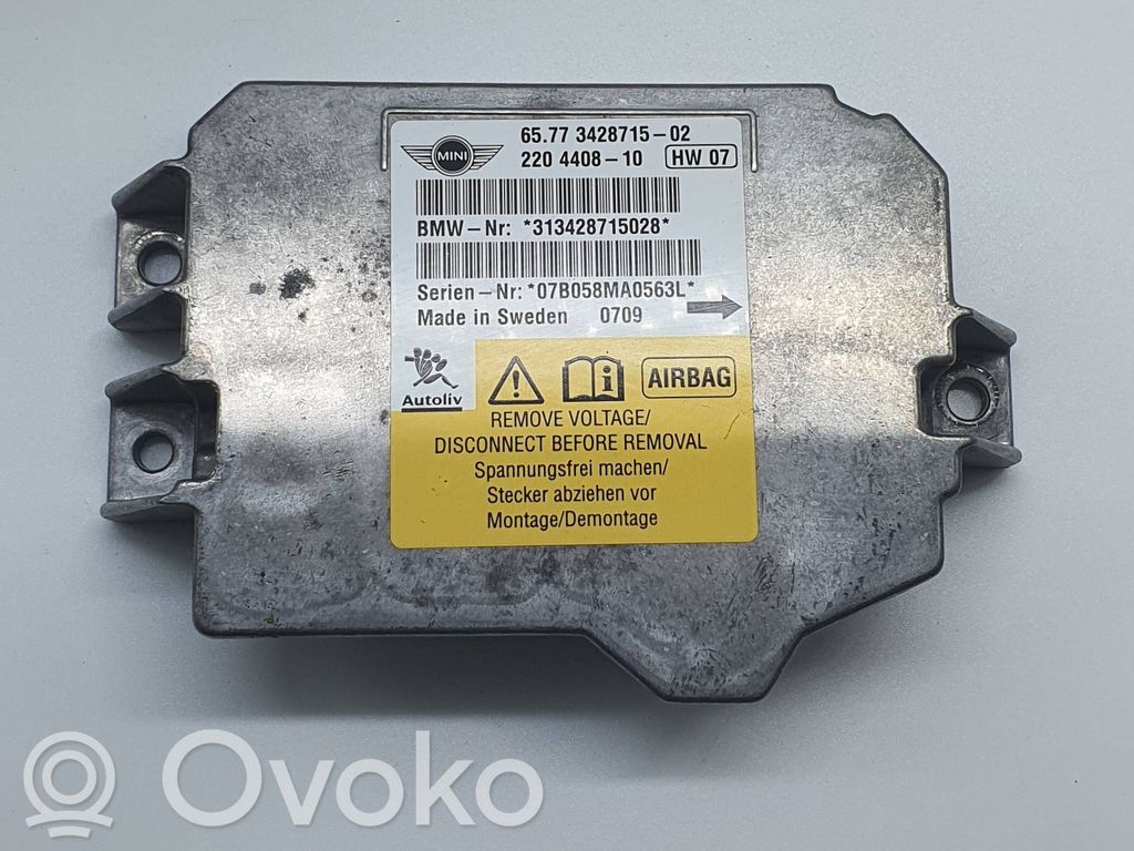Mini One - Cooper Coupe R56 Unitate/modul de comandă airbaguri 
