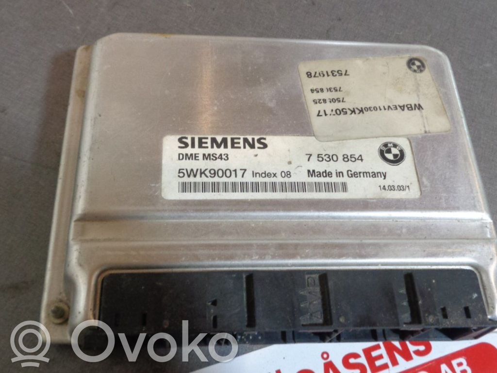 Unité de commande / module d'injection   7530854