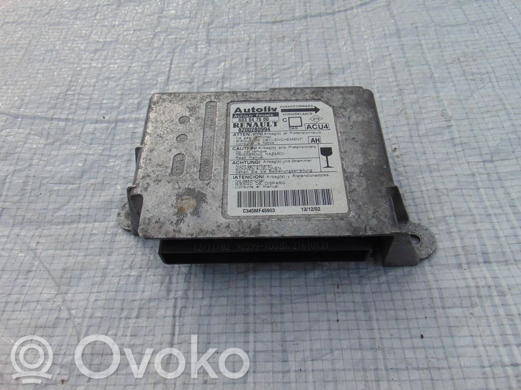 Renault Megane II Airbag control unit/module 