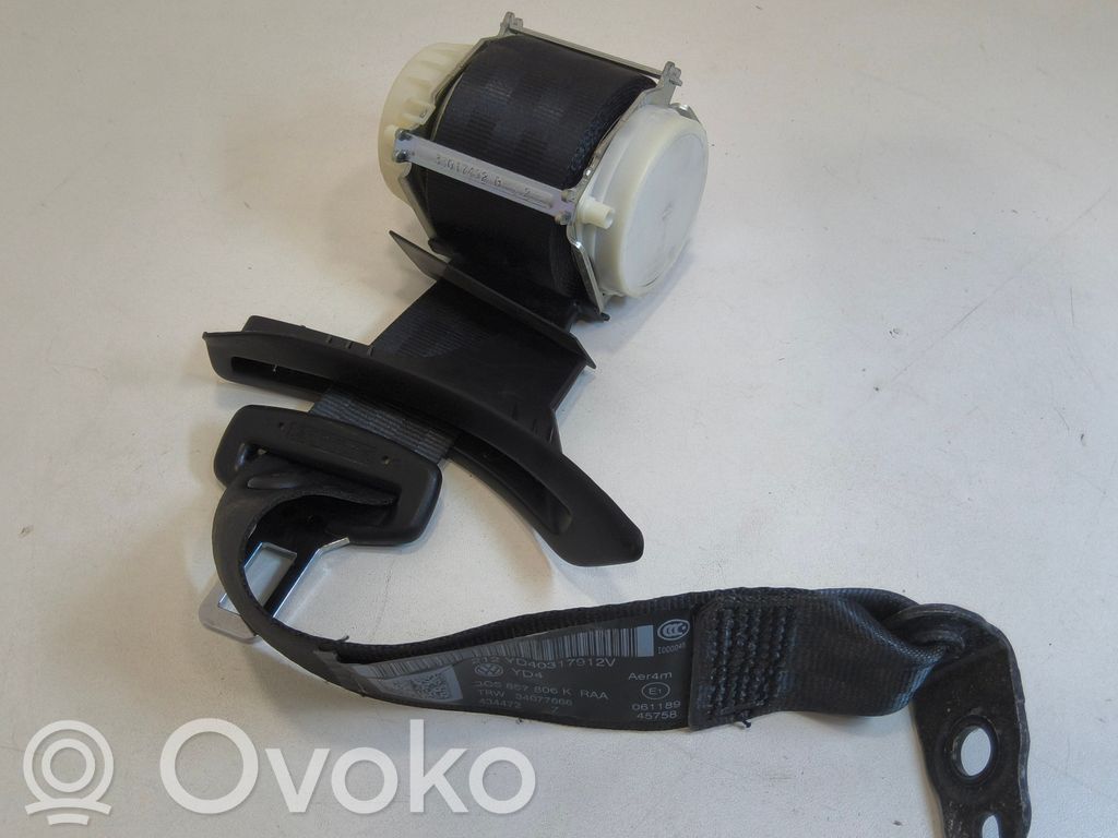 Volkswagen PASSAT B7 Cinturón trasero 