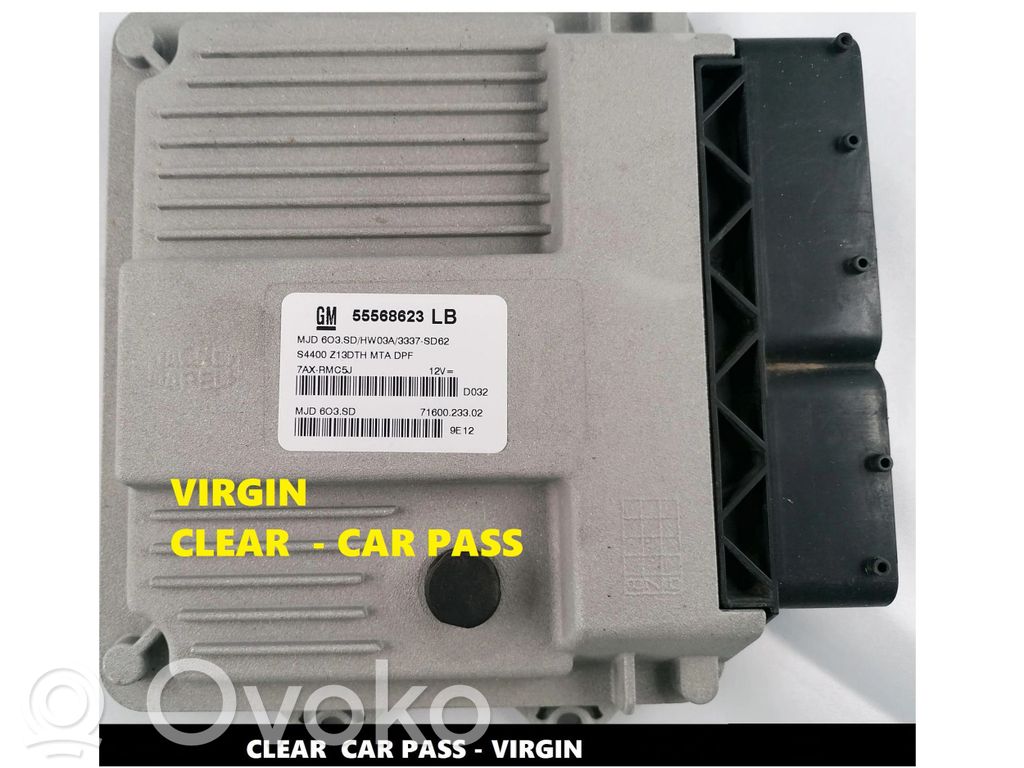 Engine control unit/module ECU   55568623,7160023302,MJD603SD,55568623LB,7AXRMC5J