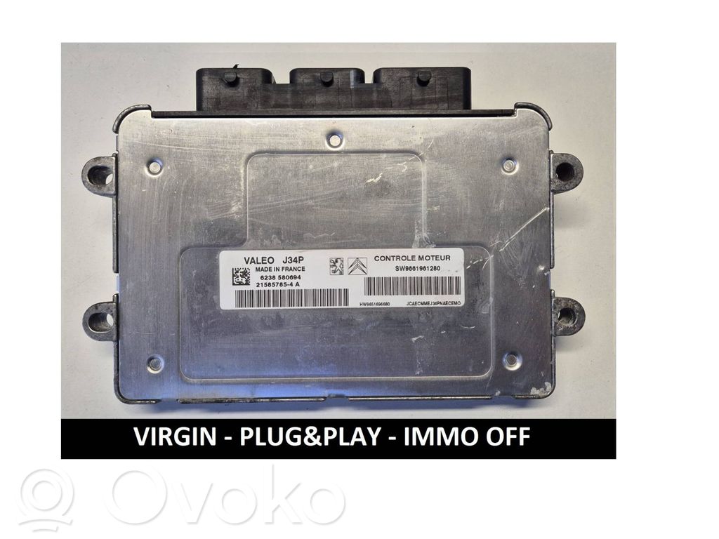 Engine control unit/module   SW9661961280,215857854