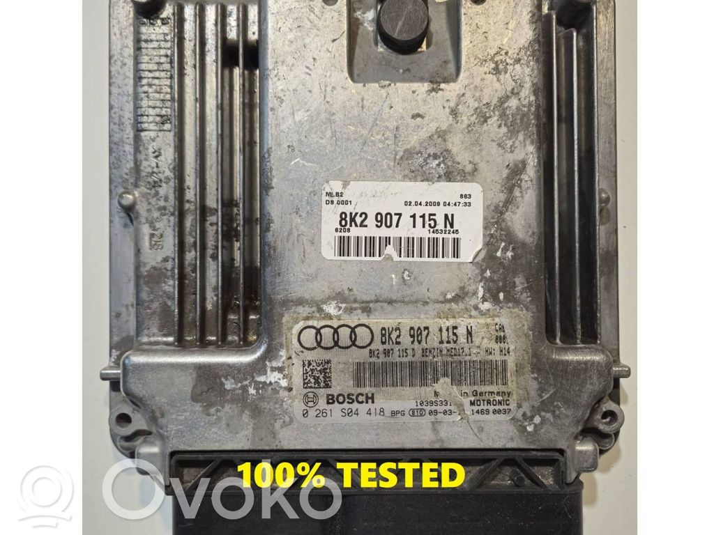 Engine control unit/module ECU   0261S04418,8K2907115N