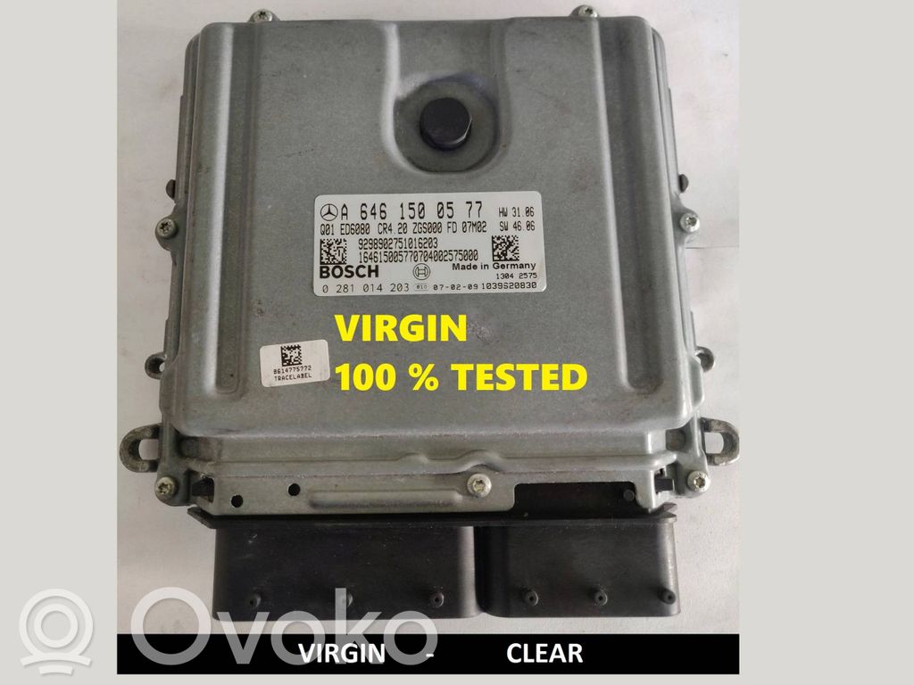 Engine control unit/module ECU   A6461500577,0281014203