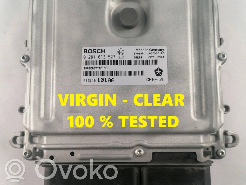 Engine control unit/module ECU   0281013527,P05149101AA