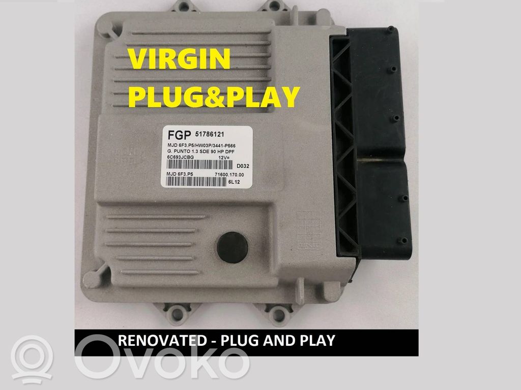 Fiat Punto (199) Engine control unit/module ECU 