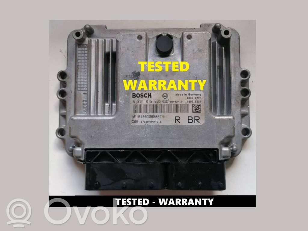 Engine control unit/module   0281012095,37820RMAE16,AE161003060007